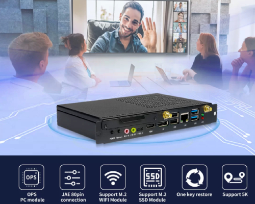Open pluggable system for interactive display panels
